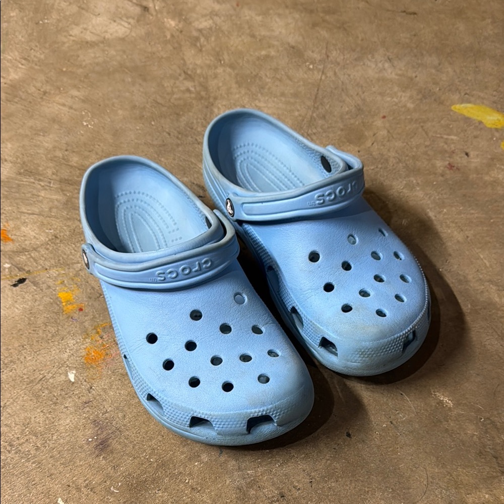 CROCS Baby Blue Mens 10